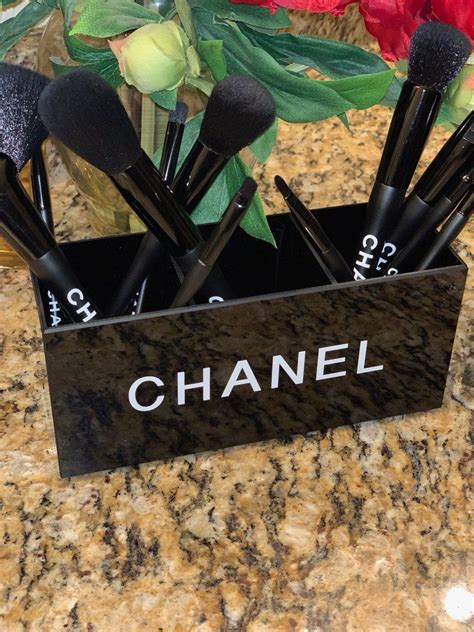 diy chanel makeup brush holder|Chanel oversize kabuki brush.